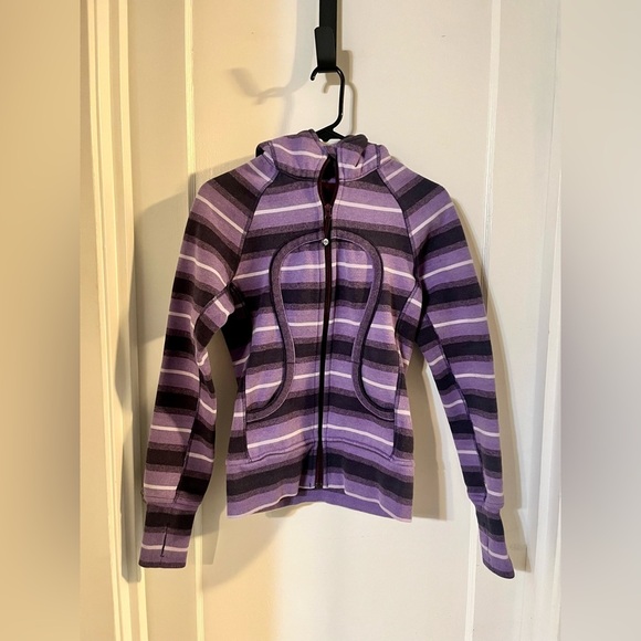 lululemon athletica Tops - lululemon athletica Purple Striped Hoodie